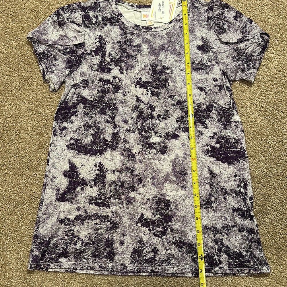 Olive Tulip Sleeve Top XS 2-4 - Picture 6 of 7
